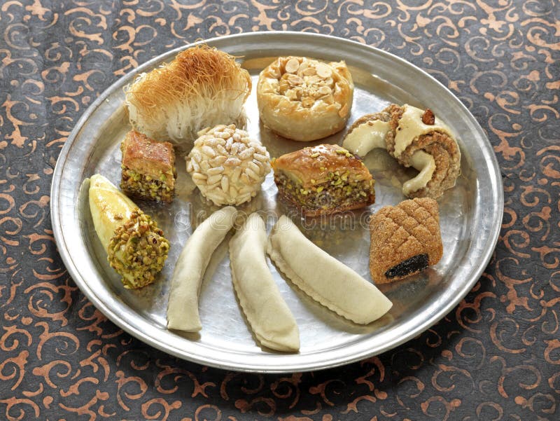 Assorted oriental pastries