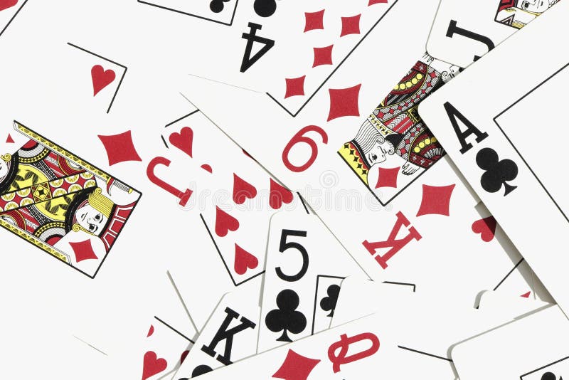 Assorted Play Cards Backdrop. Stock Image Image of card, blue 189216299