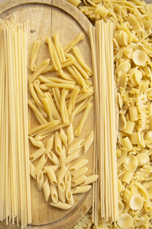 Assorted raw pasta stock image. Image of noodle, assortment 271303513