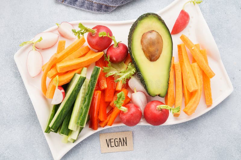 Assorted Raw Vegetable Sticks. Healthy Vegan Food Stock Image Image