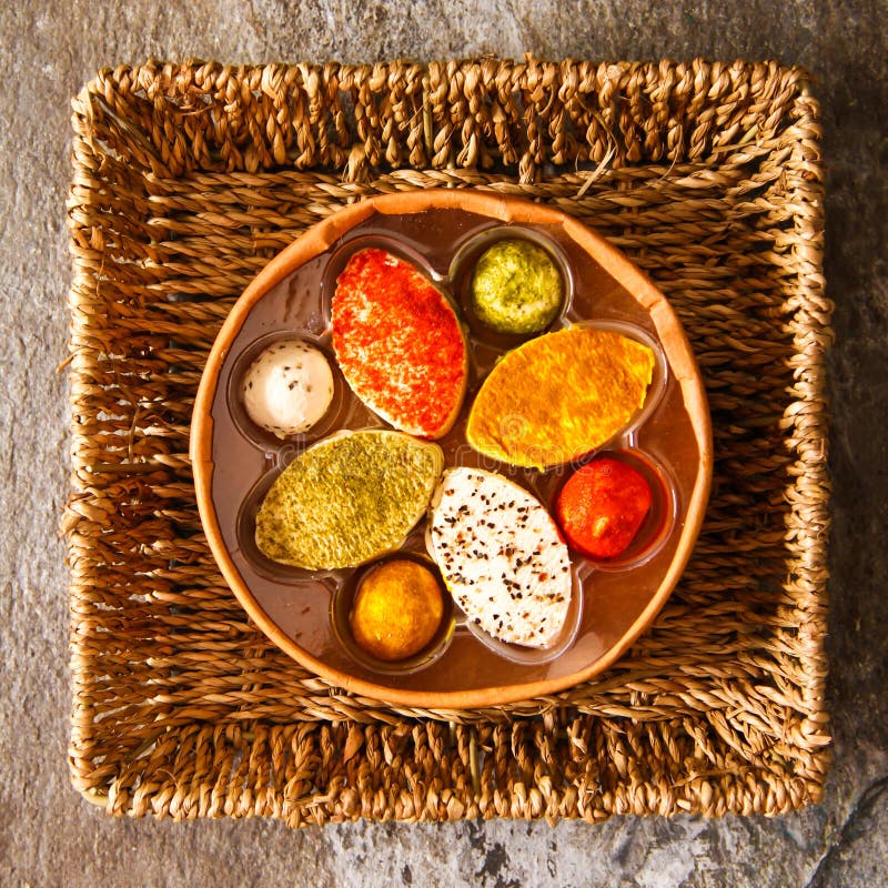 Assorted Soft Cream Cheese Goat on Stone Background Stock Photo Image