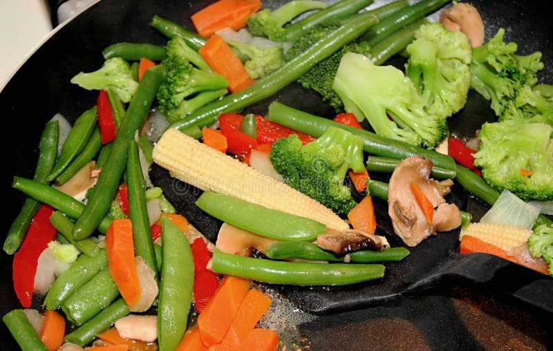Vegetable stir fry stock photo. Image of vegetable, cooking 22963040