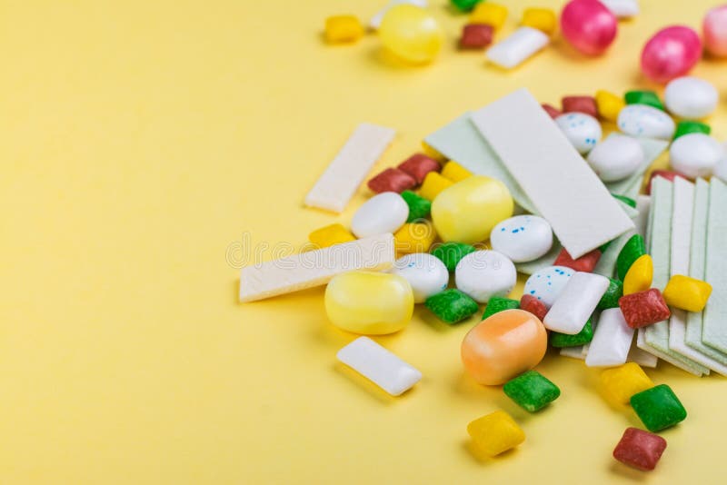 Assortment of bubble gum stock photo. Image of breath 136980534