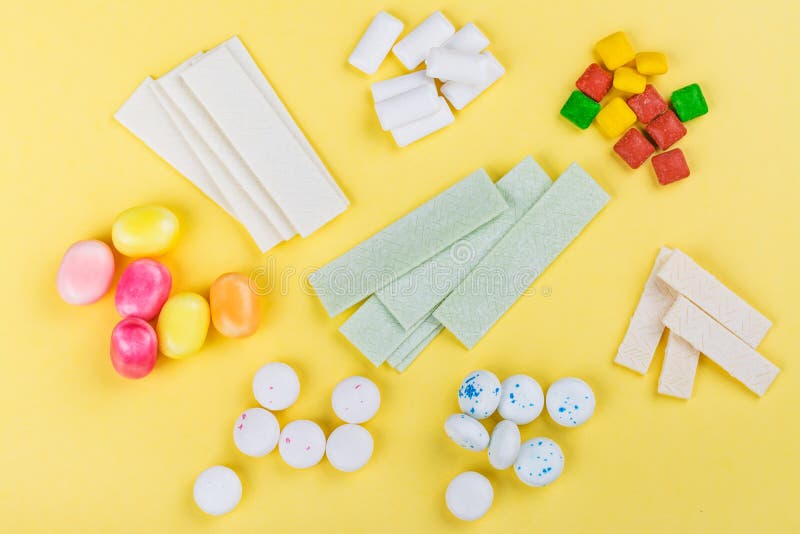 Assortment of bubble gum stock photo. Image of breath 136980534