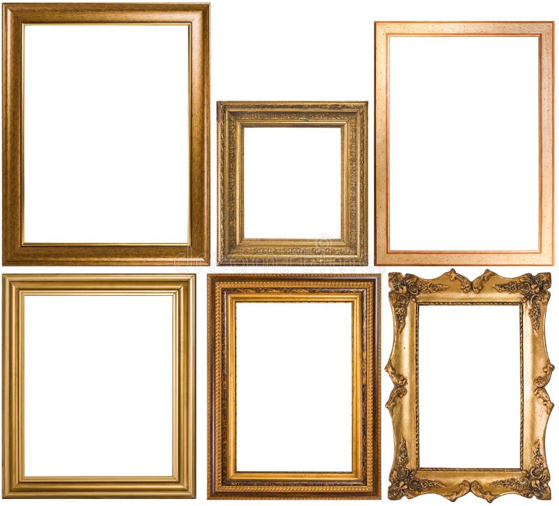 An assortment of classic picture frames