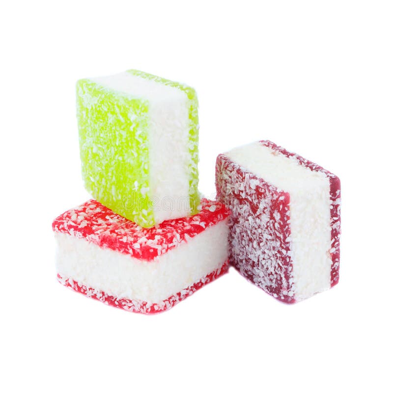 Assortment of Different Marmalades, Isolated on White Stock Image