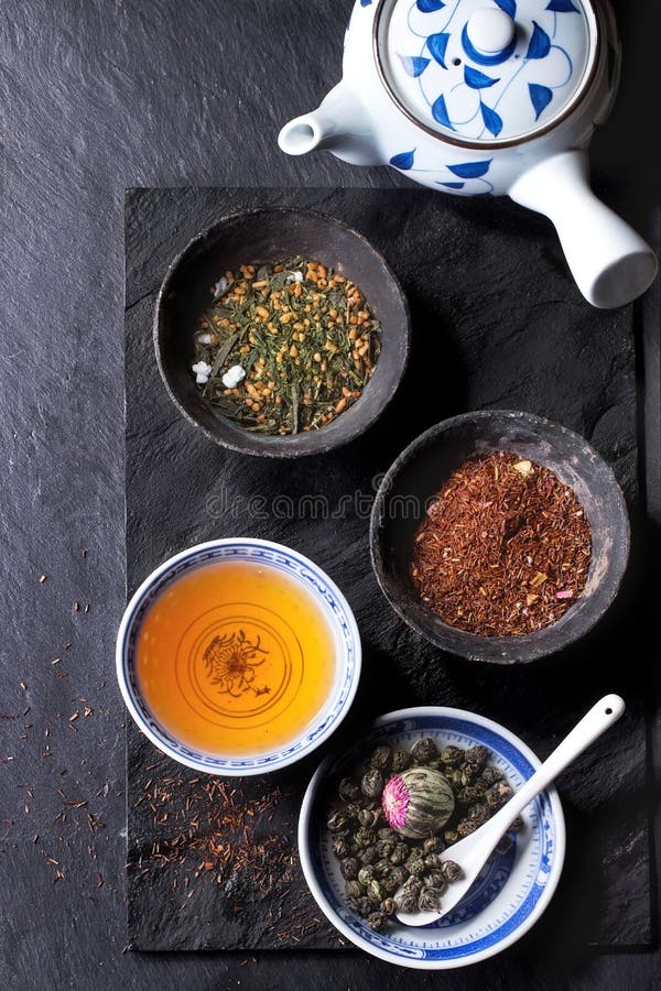 Assortment of dry tea