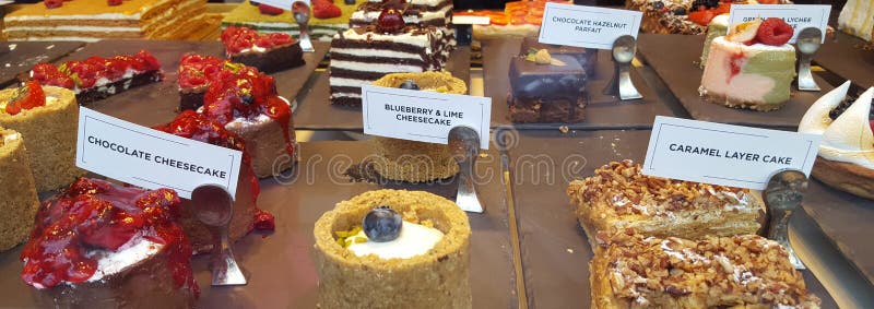 Display of fine desserts royalty free stock images Display of fine desserts royalty free stock images
