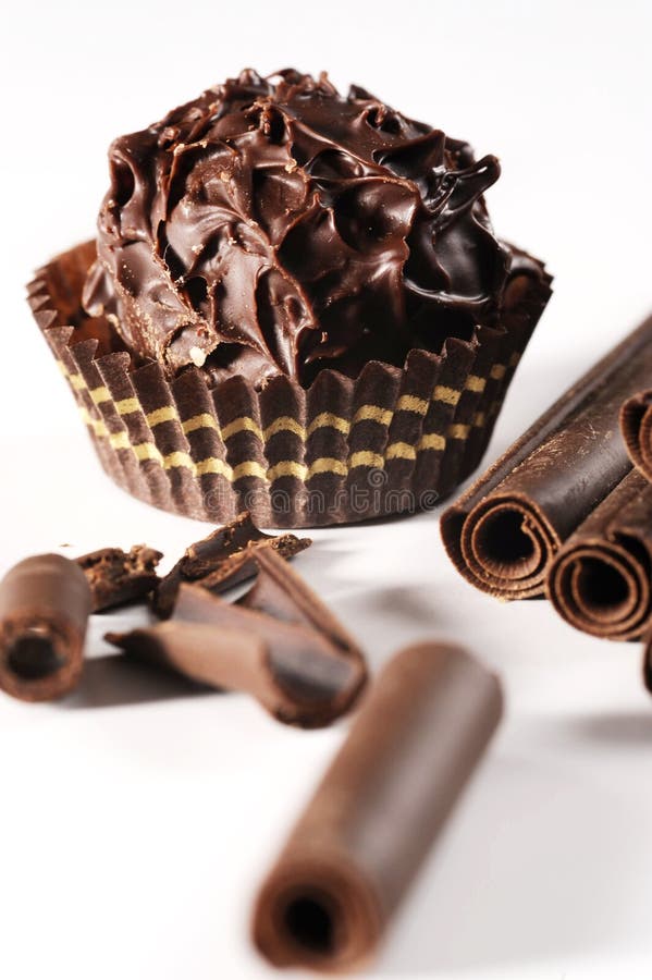 Assortment of Fine Chocolate Candies, White, Dark and Milk Chocolate in