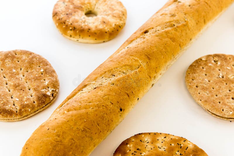 Assortment of Fresh Baked Breads Stock Image Image of food, flour