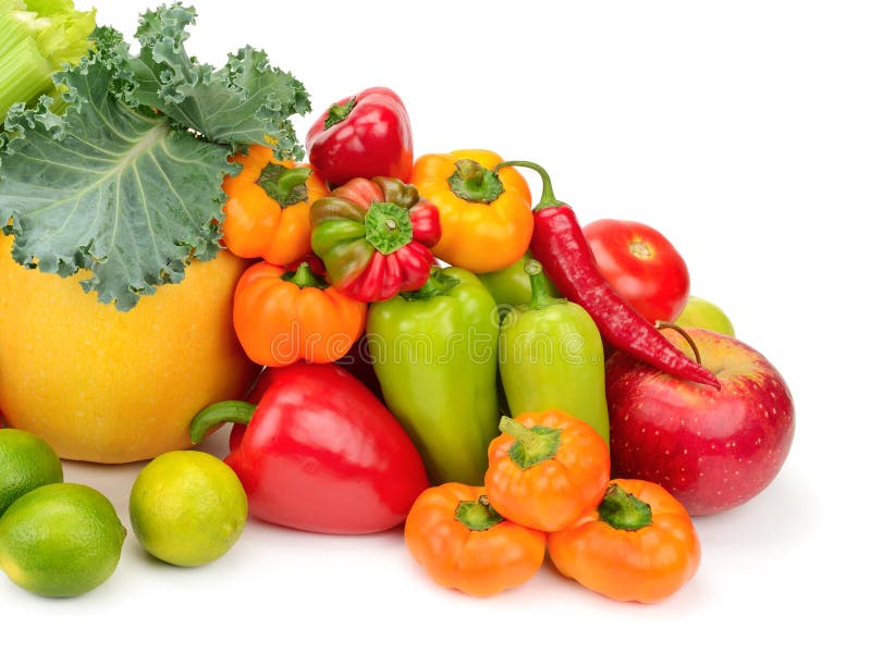 Assortment Fresh Fruit and Vegetables Stock Image Image of fruits