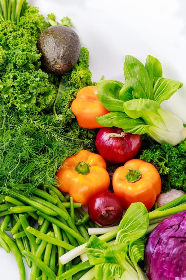 Assortment of Fresh Healthy Vegetables. Diet Concept Stock Image