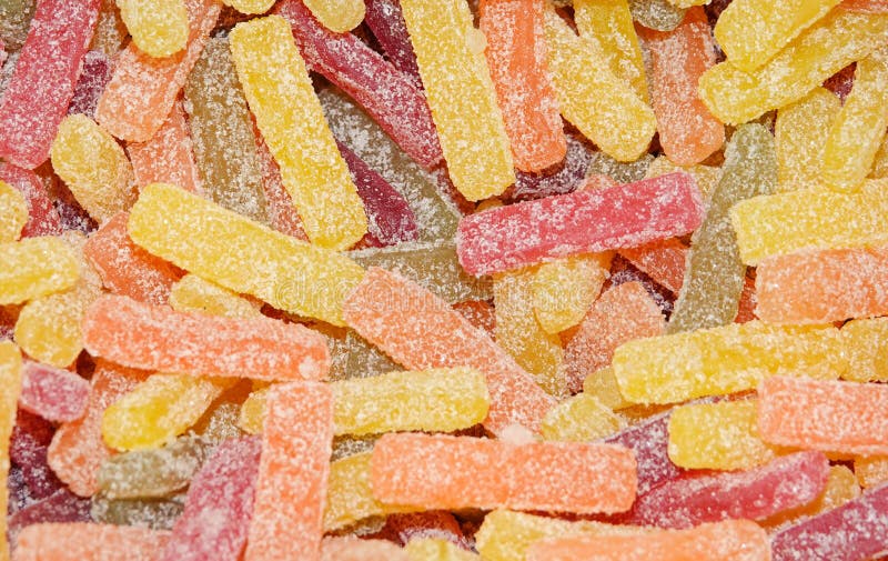 An Assortment of Gummy Sugar Candy Stock Photo Image of abstract, colour 124401662