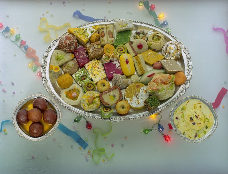 Assortment of Indian sweets