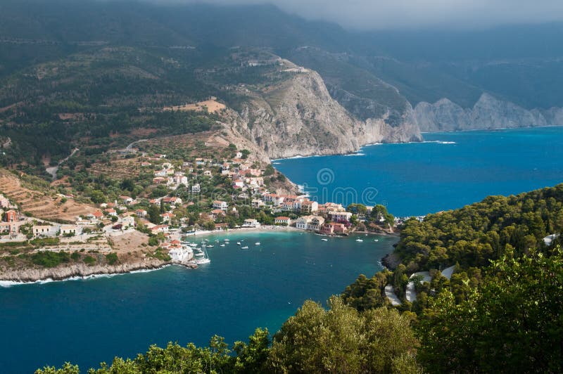 Assos Griekenland royalty-vrije stock afbeeldingen Assos Griekenland royalty-vrije stock afbeeldingen