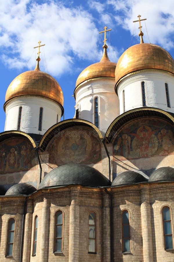 Assumption Cathedral, Moscow Kremlin. Russia royalty free stock images