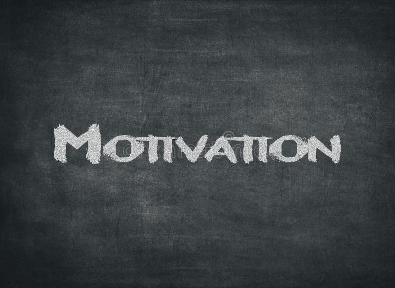Assunto da motivação, escrito à mão com giz fotos de stock royalty free Assunto da motivação, escrito à mão com giz fotos de stock royalty free
