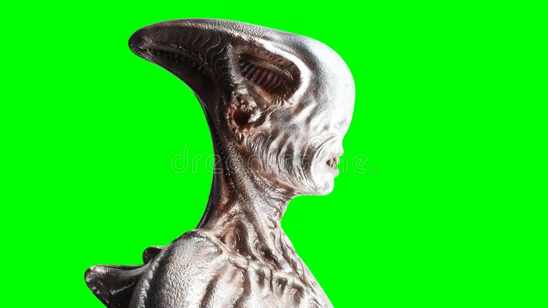 Assustador, monstro do horror Conceito do medo tela verde, isolado rendição 3d ilustração stock Assustador, monstro do horror Conceito do medo tela verde, isolado rendição 3d ilustração stock