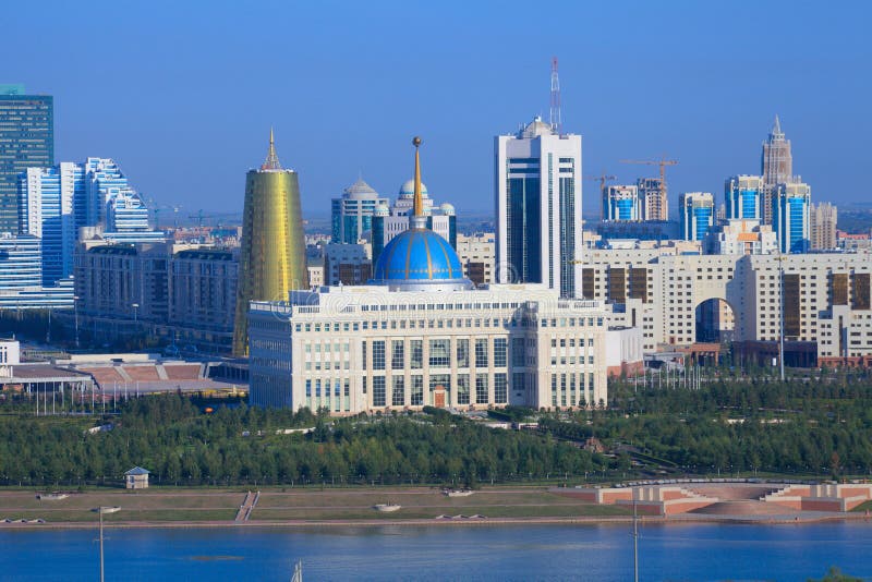 Nur Astana - Central Mosque in Astana, Kazakhstan. Stock Photo - Image ...