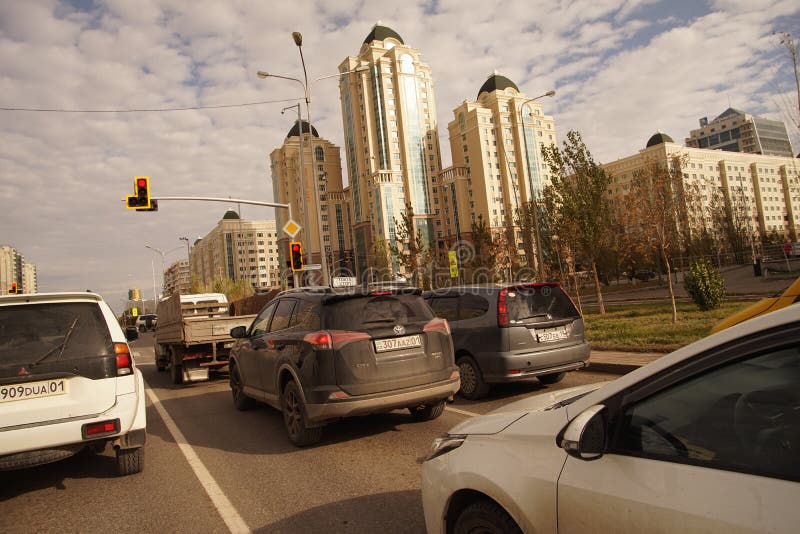 Astana jest przedstawicielskim budynkiem rządowy okręg kazach kapitał obraz stock Astana jest przedstawicielskim budynkiem rządowy okręg kazach kapitał obraz stock