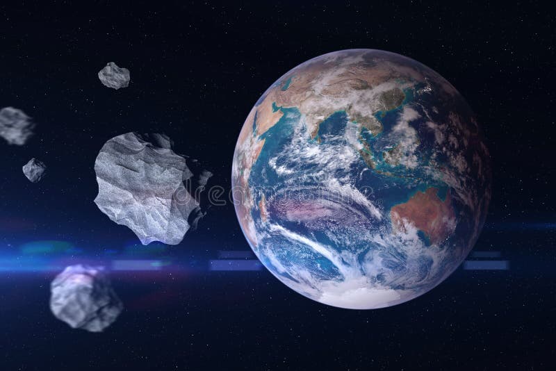 Asteroids near planet Earth