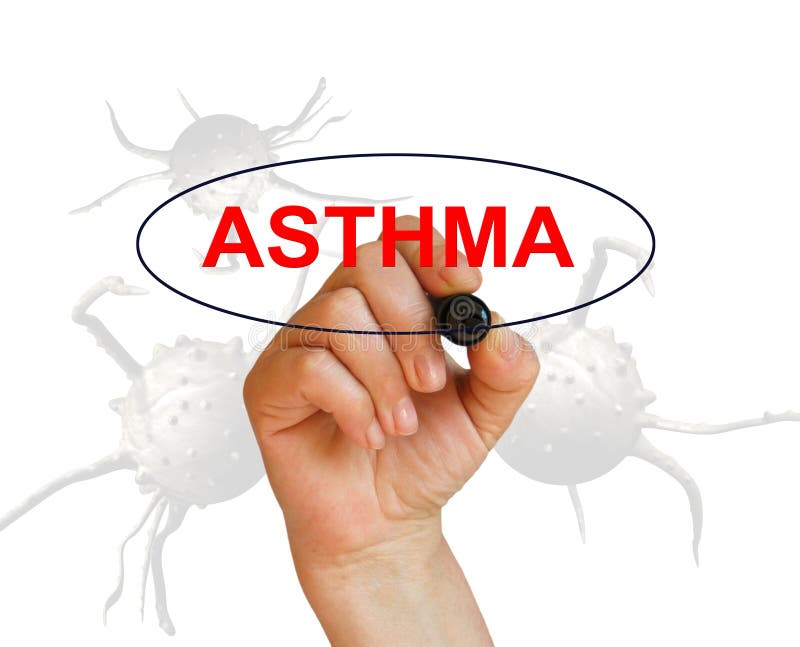 ASTHMA vector illustration