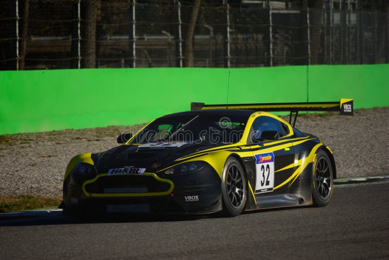 Aston Martin Vantage Blancpain Series 2015 fotografia stock