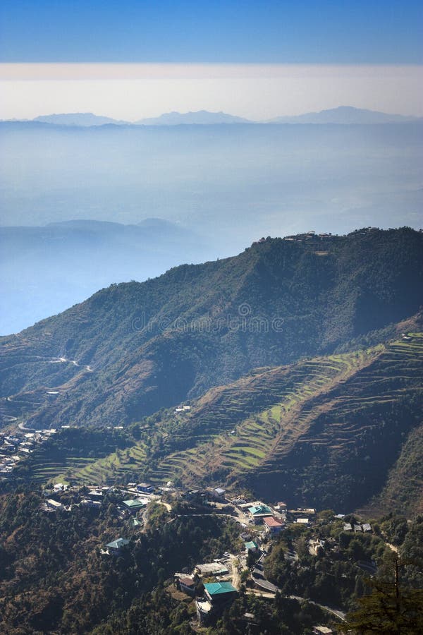 Astonishing valley view from Mussoorie mall road