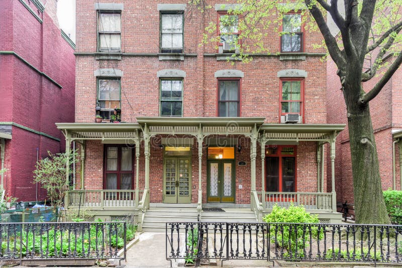 Astor Row New York City stockfoto. Bild von portal 92157932