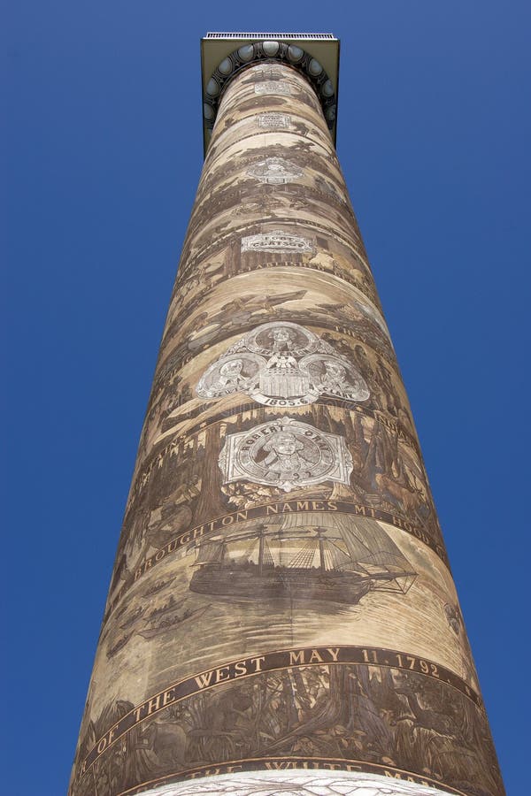 The Astoria Column in Astoria Oregon.