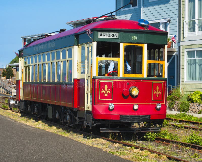 Astoria`s Waterfront Trolley stock photos Astoria`s Waterfront Trolley stock photos