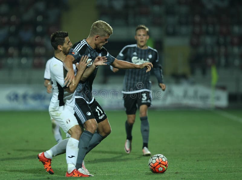 Soccer - UEFA Cup - Group B - Parma v Steaua Bucuresti Stock Photo