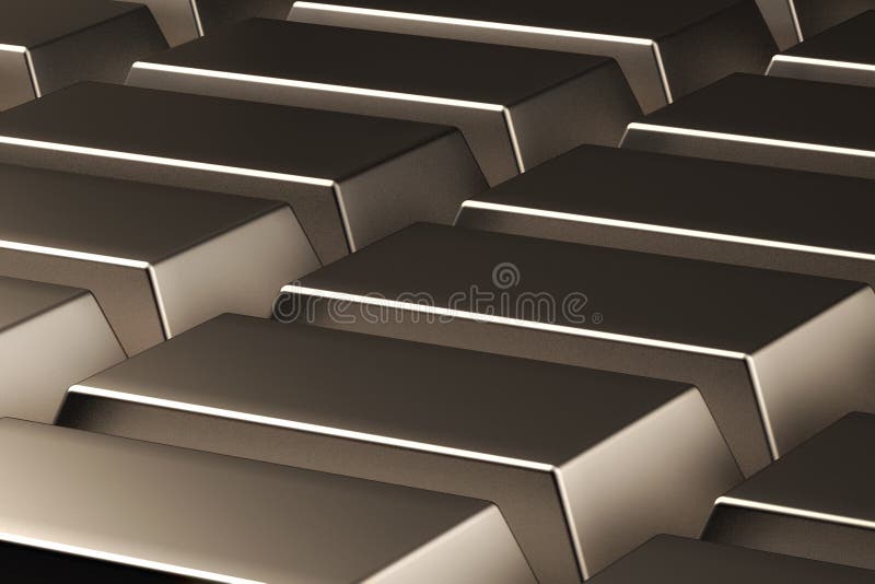 Astrazione delle barre di oro 3d rendono illustrazione vettoriale Astrazione delle barre di oro 3d rendono illustrazione vettoriale