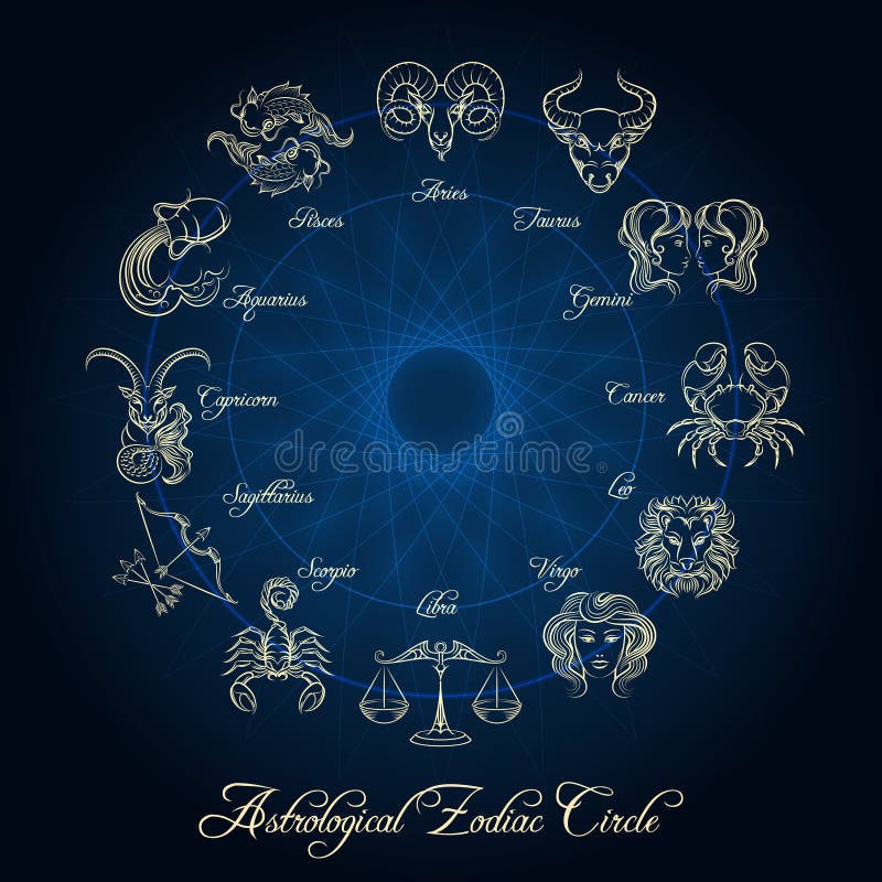 Zodiac Graphic Signs Vector Stock Vector - Illustration of archer ...