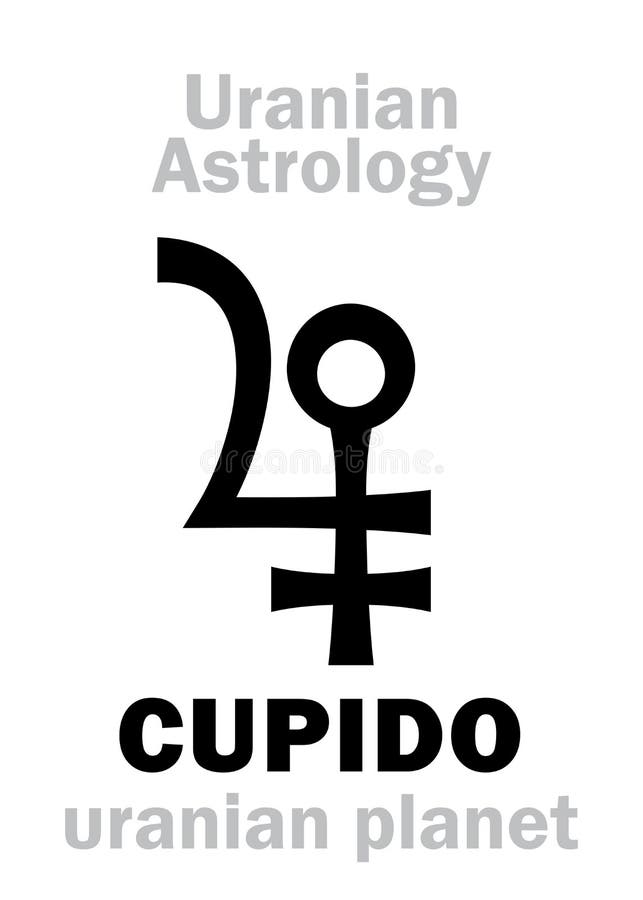 Astrologie : Planète uranian de CUPIDO illustration de vecteur Astrologie : Planète uranian de CUPIDO illustration de vecteur