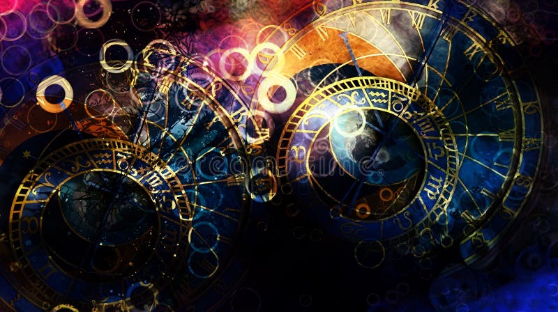 astrologisk symbolzodiac abstrakt bakgrundsfärg datorcollage royaltyfri illustrationer astrologisk symbolzodiac abstrakt bakgrundsfärg datorcollage royaltyfri illustrationer