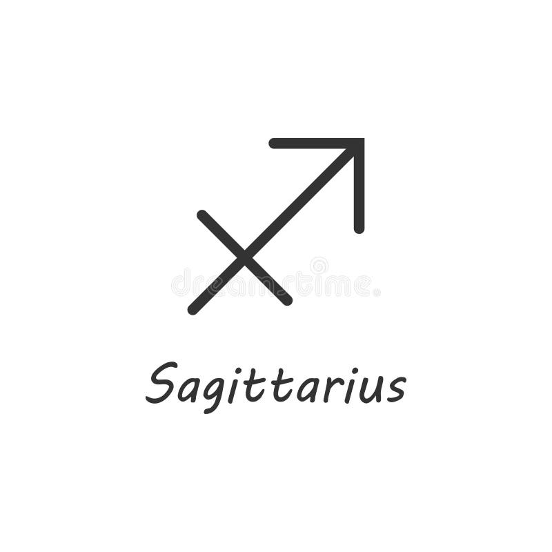 Horoscope Sagittarius stock vector. Illustration of astrological - 13565223