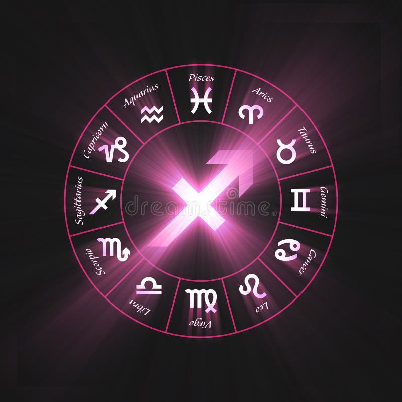 12 zodiac symbols wheel set shining blue light halo. Glowing horoscope sign. 12 zodiac symbols wheel set shining blue light halo. Glowing horoscope sign.