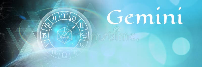 Astrología mística del zodiaco de los géminis ilustración del vector Astrología mística del zodiaco de los géminis ilustración del vector