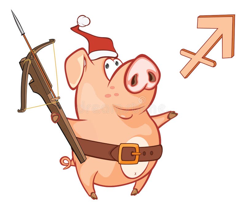 Astrológico firme adentro el zodiaco Archer, sagitario Personaje de dibujos animados stock de ilustración Astrológico firme adentro el zodiaco Archer, sagitario Personaje de dibujos animados stock de ilustración