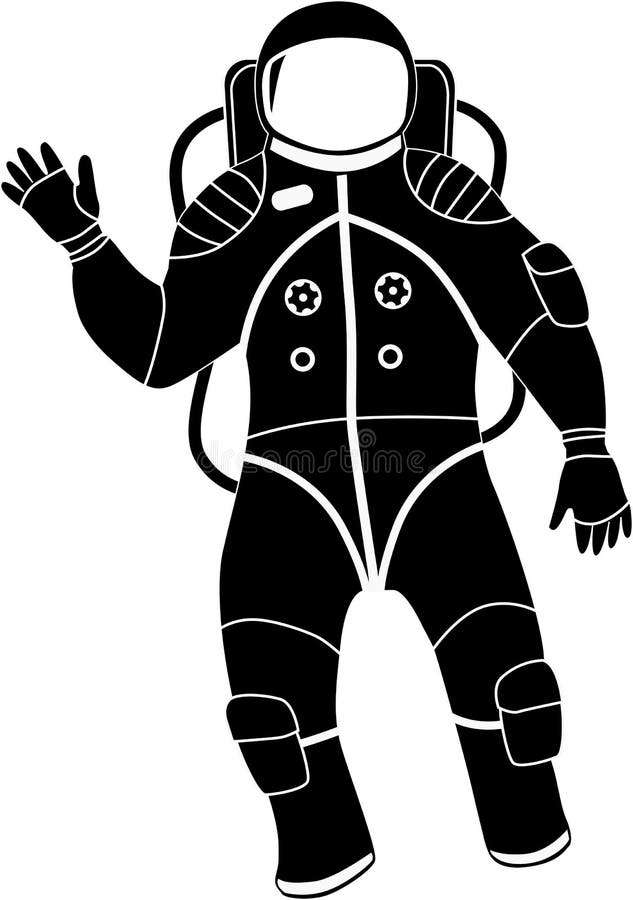 Astronaut clip-art stock vector. Illustration of element - 48536243
