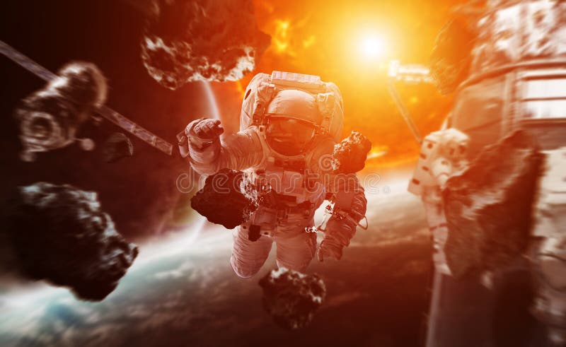 Astronaut floating in space 3D rendering elements of this image vector illustration Astronaut floating in space 3D rendering elements of this image vector illustration