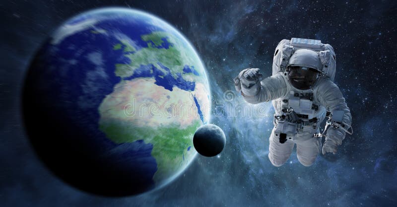 Astronaut floating in space 3D rendering elements of this image vector illustration Astronaut floating in space 3D rendering elements of this image vector illustration