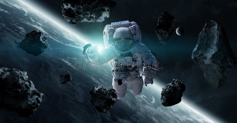 Astronaut floating in space 3D rendering elements of this image vector illustration Astronaut floating in space 3D rendering elements of this image vector illustration