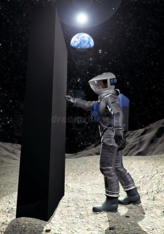 Astronaut on the moon vector illustration