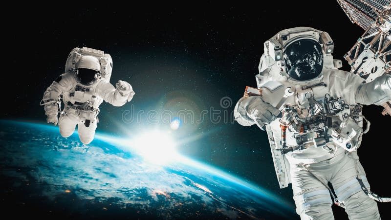 664 Astronaut Working Satellite Stock Photos Free And Royalty Free
