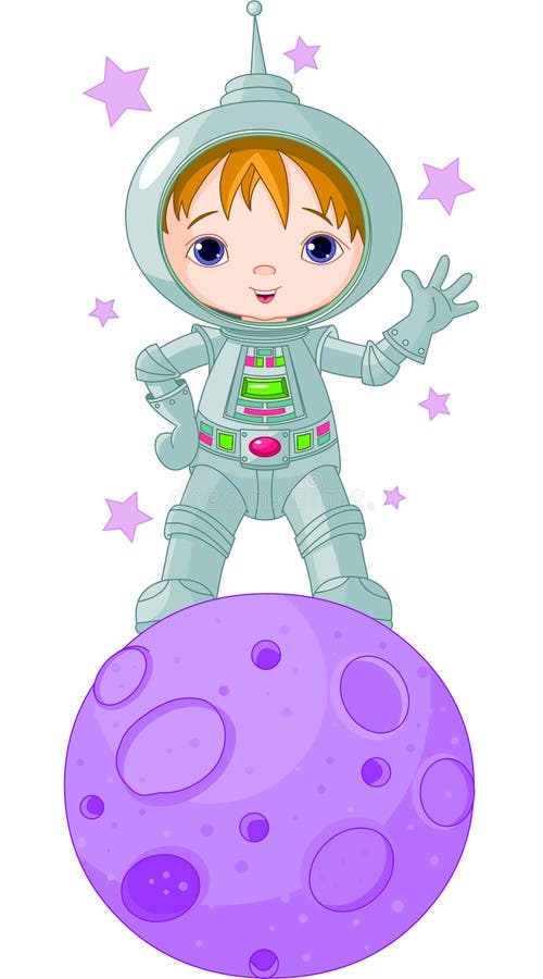 Astronauta Chłopiec royalty ilustracja Astronauta Chłopiec royalty ilustracja