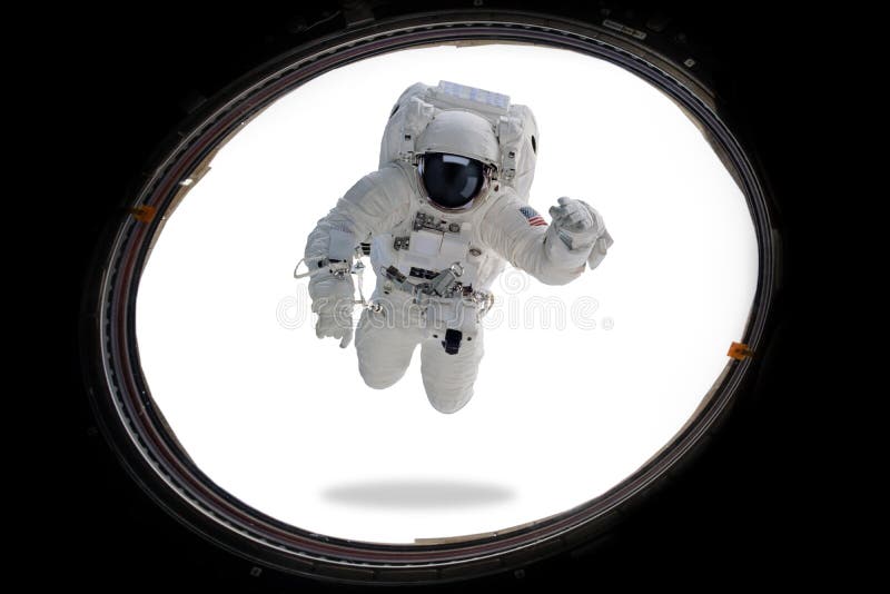 Astronauta en espacio exterior de la porta Arte mínimo fotografía de archivo Astronauta en espacio exterior de la porta Arte mínimo fotografía de archivo