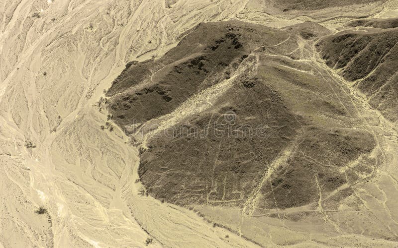 Astronauta Geoglyph Figure, linee di Nazca, Perù