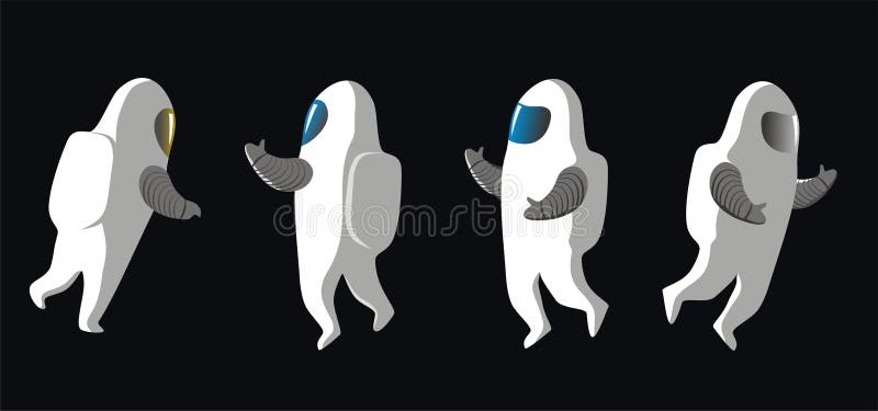 Astronautas ilustración del vector Astronautas ilustración del vector